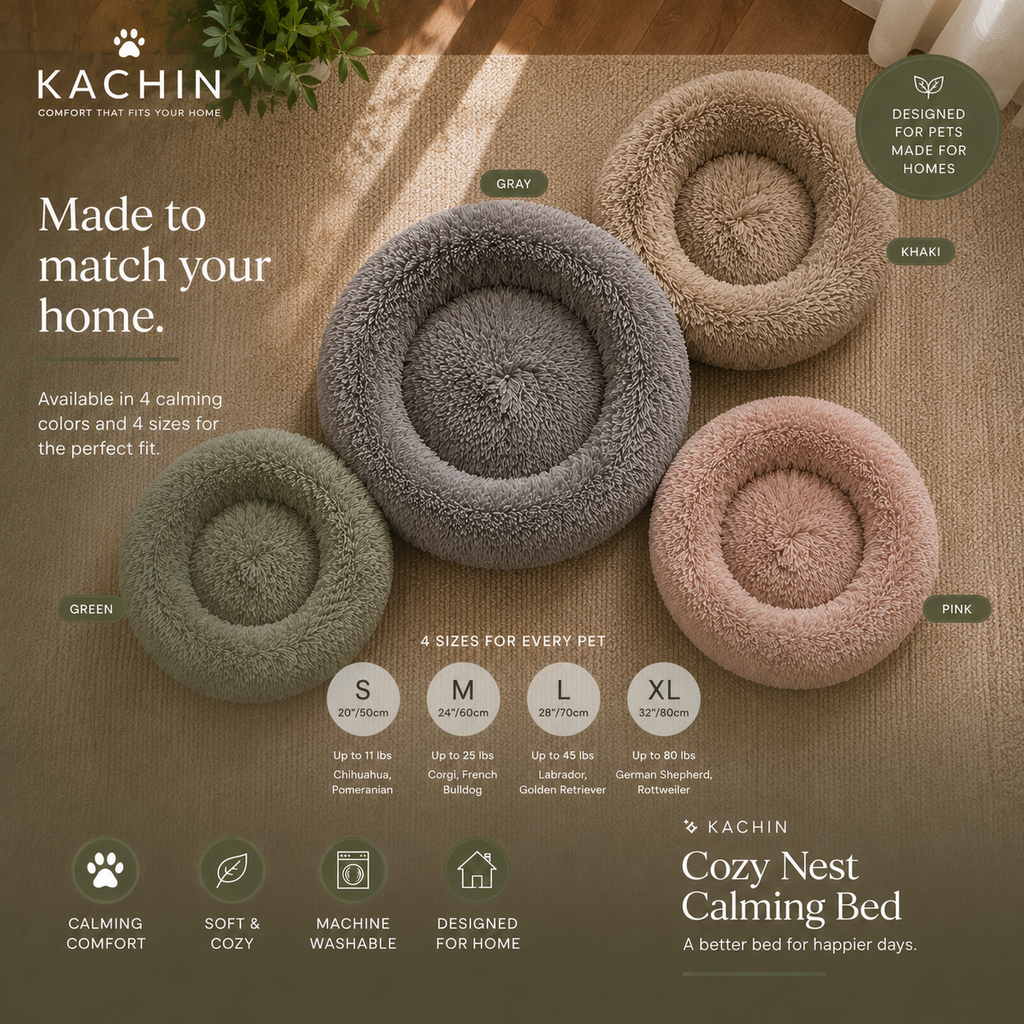 KACHIN Cozy Nest Calming Bed