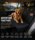Waterproof dog car seat cover with universal fit installed on car back seat - KACHIN