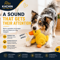 KACHIN Quack and Cuddle Duck interactive squeaky plush dog toy