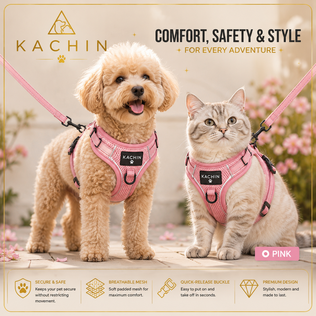 KACHIN Comfort Fit Harness & Leash Set